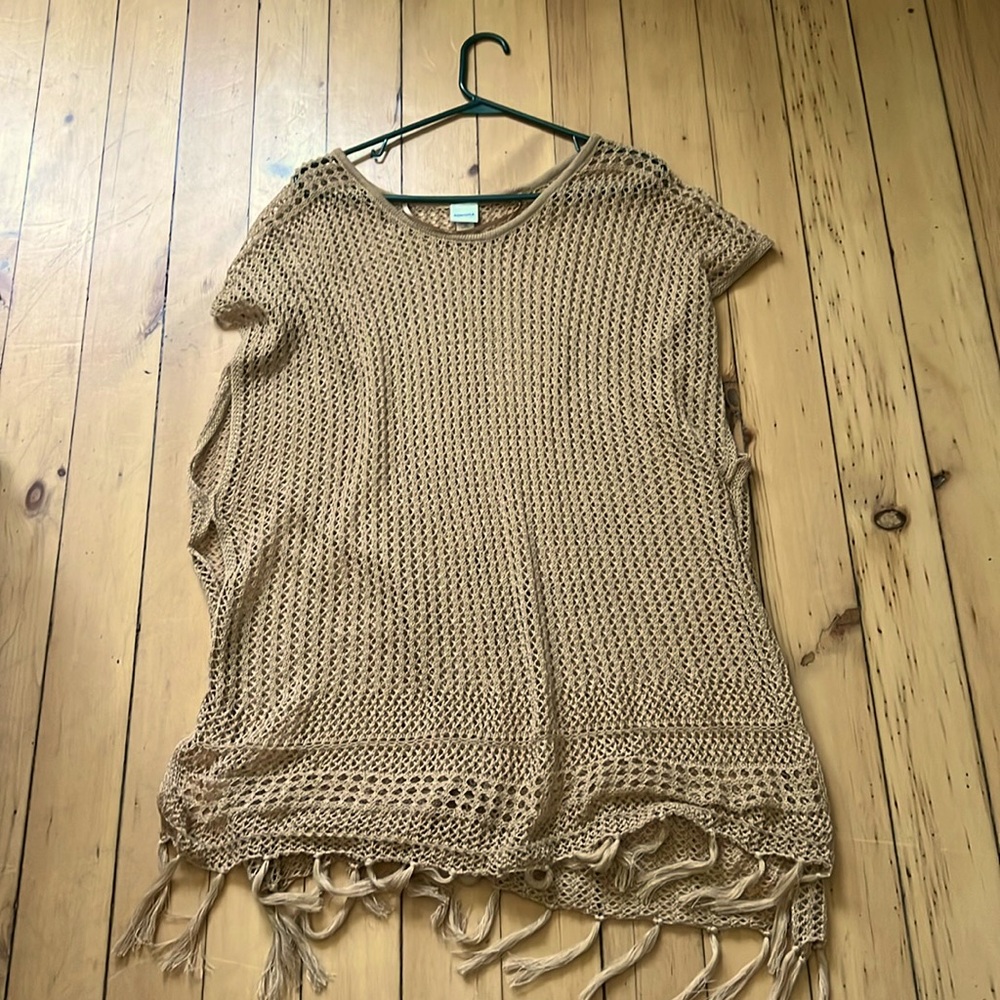 Knit slip over tunic